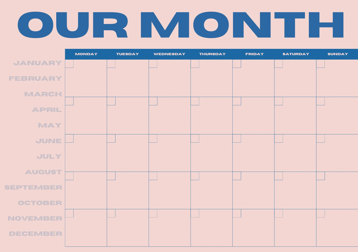 Our Month Planner