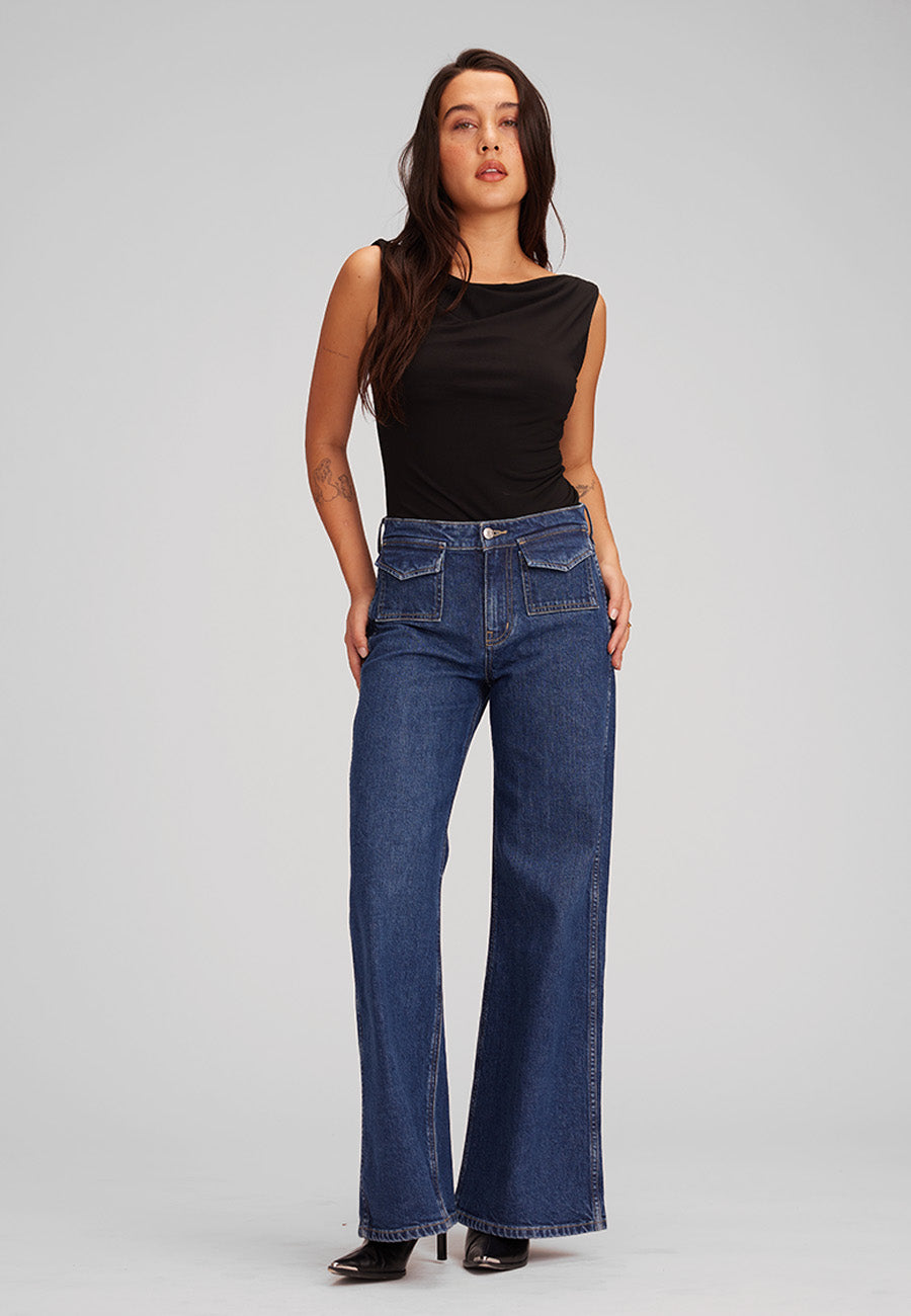 Romina Patch Pocket Wide Leg