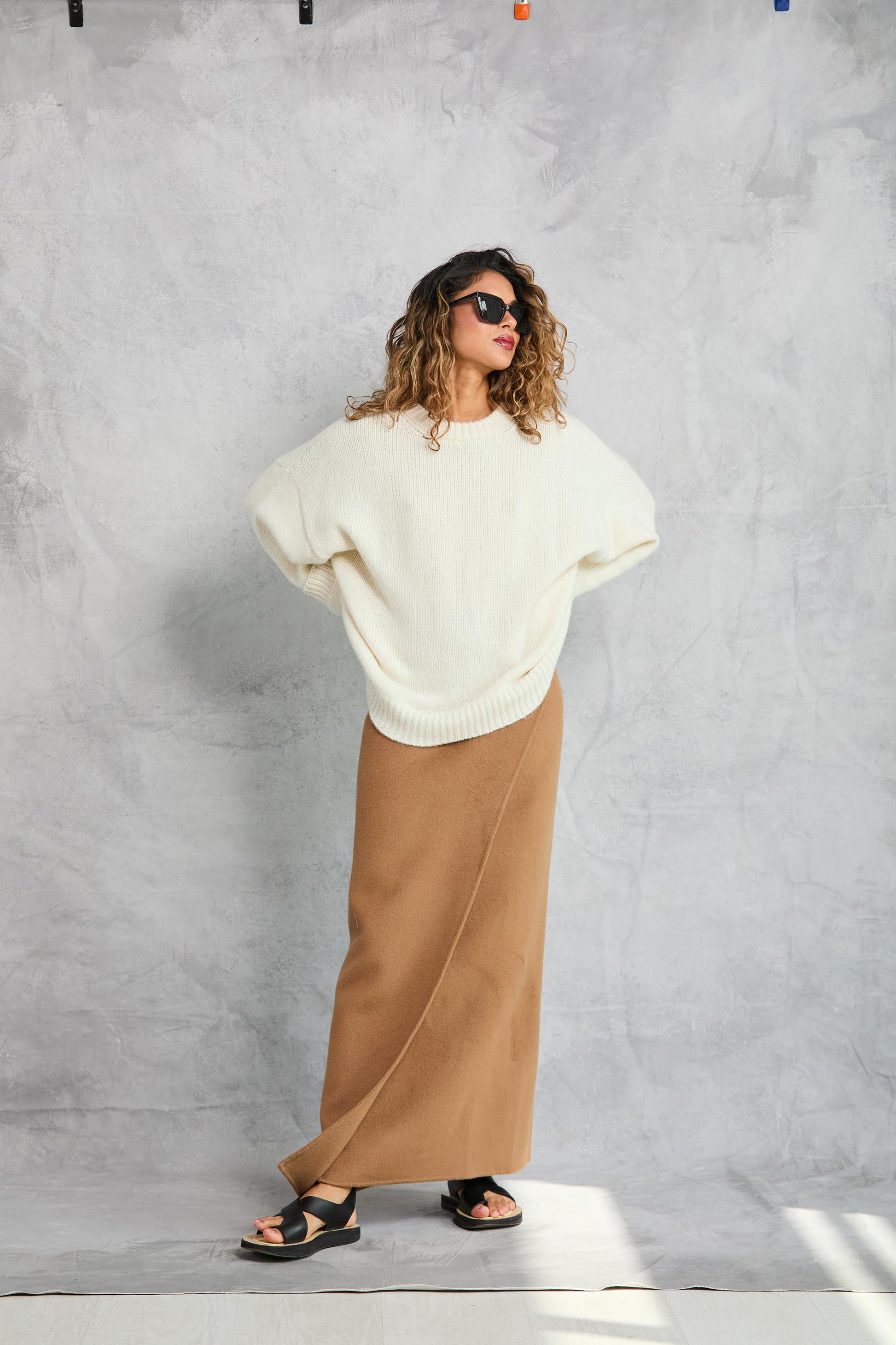 Boyfriend Sweater in Cream
