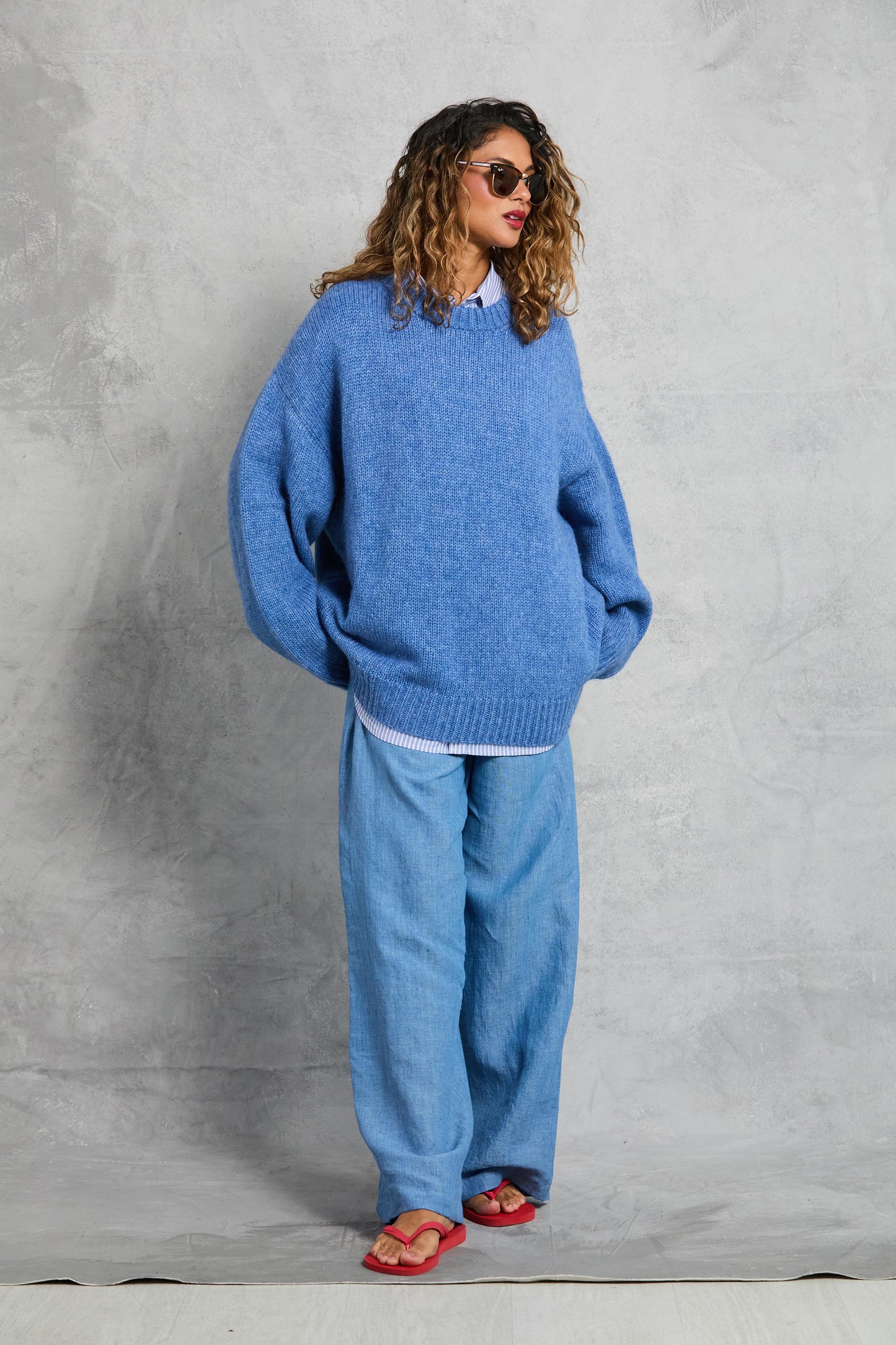 Boyfriend Sweater in Denim