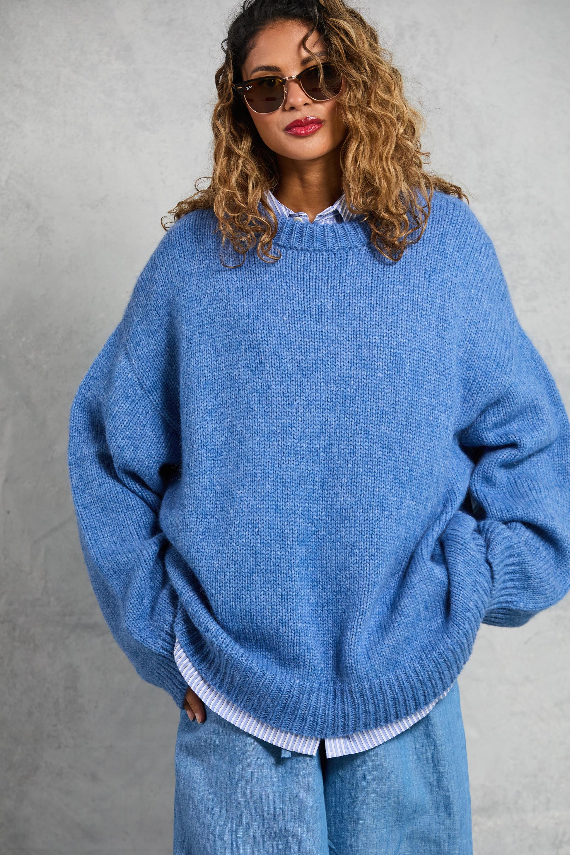 Boyfriend Sweater in Denim