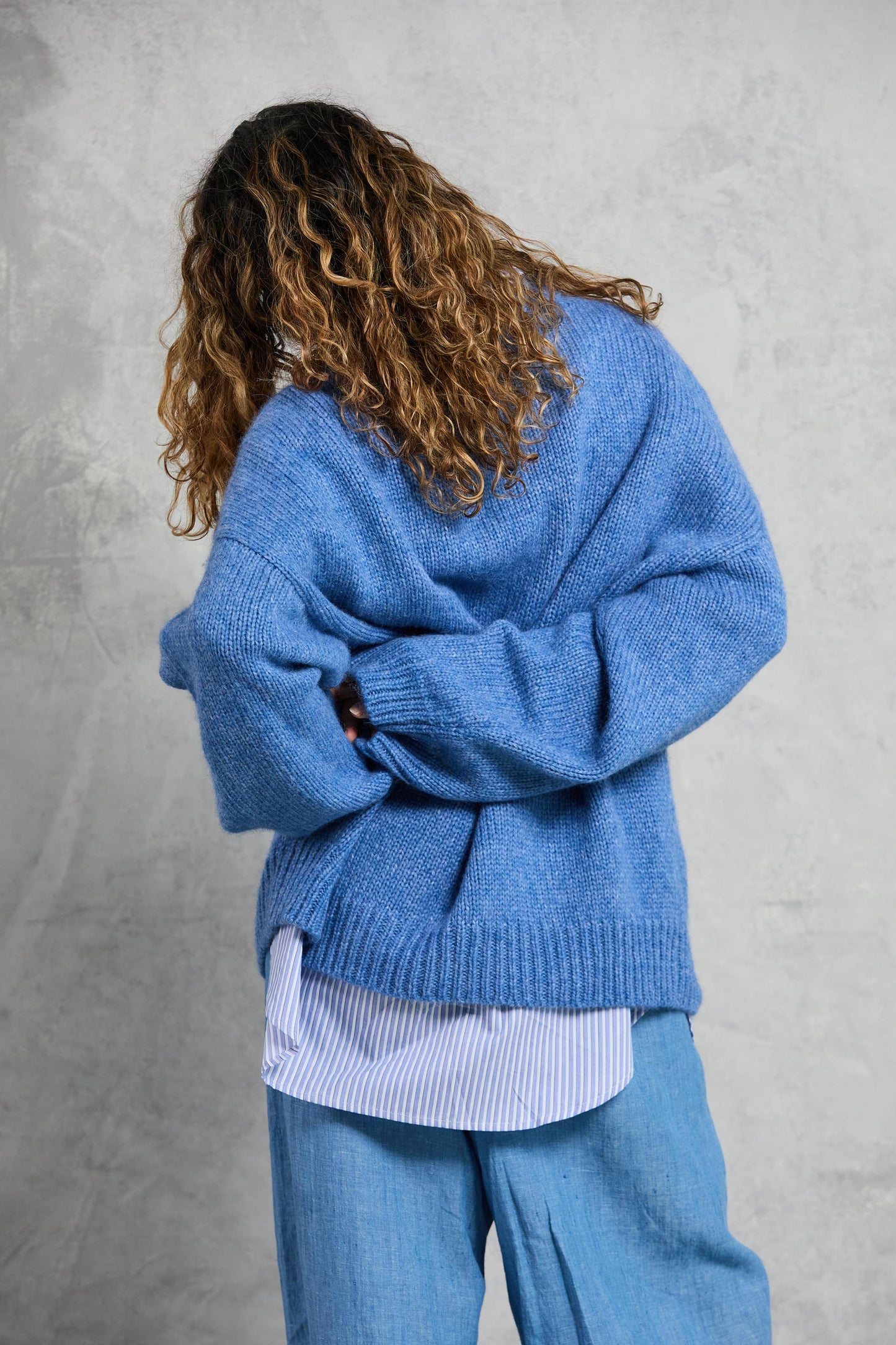 Boyfriend Sweater in Denim