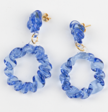 Twist Circle Earrings - Large