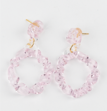 Twist Circle Earrings - Large
