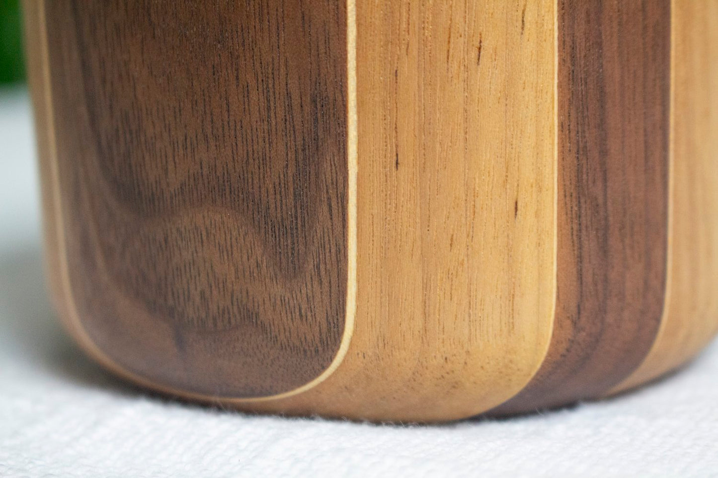 Water Bottle Vase - Walnut Pinstriped