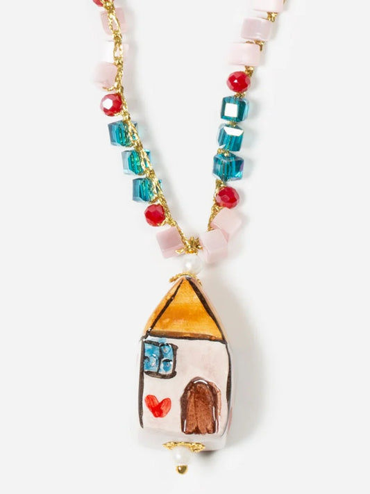 La Casita Rosa Necklace