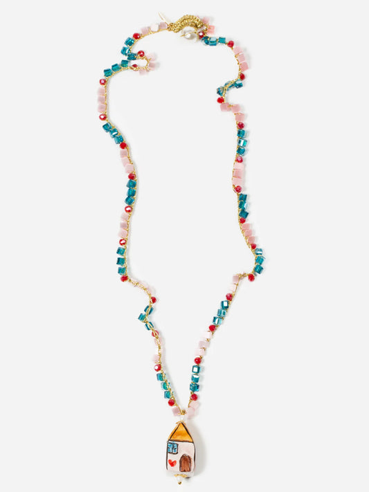 La Casita Rosa Necklace