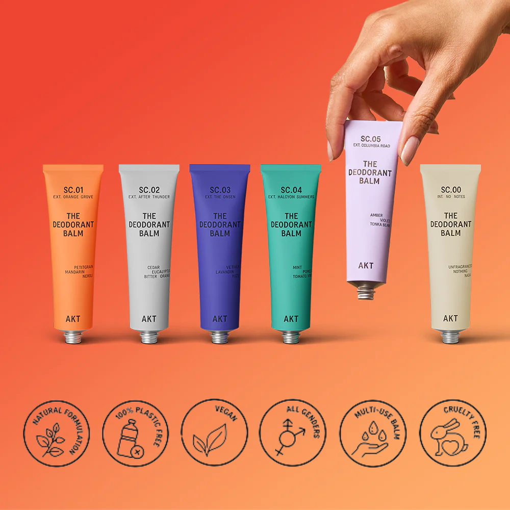 AKT Deodorant Balm SC.00 Fragrance-Free for Sensitive Skin