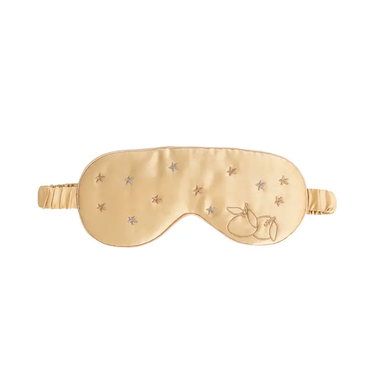 “Starry Night” Silk Sleep Eye Mask - Gold