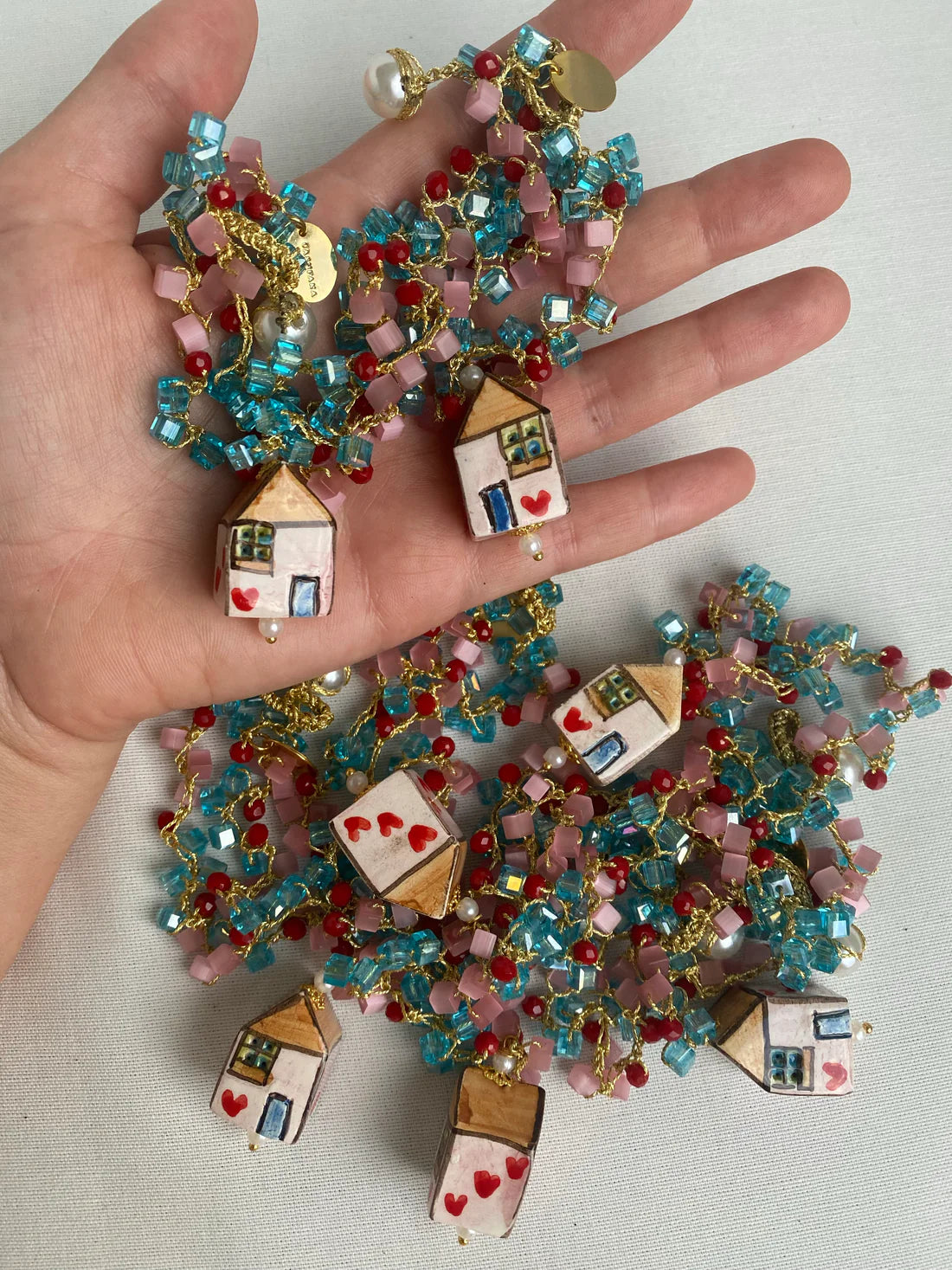 La Casita Rosa Necklace