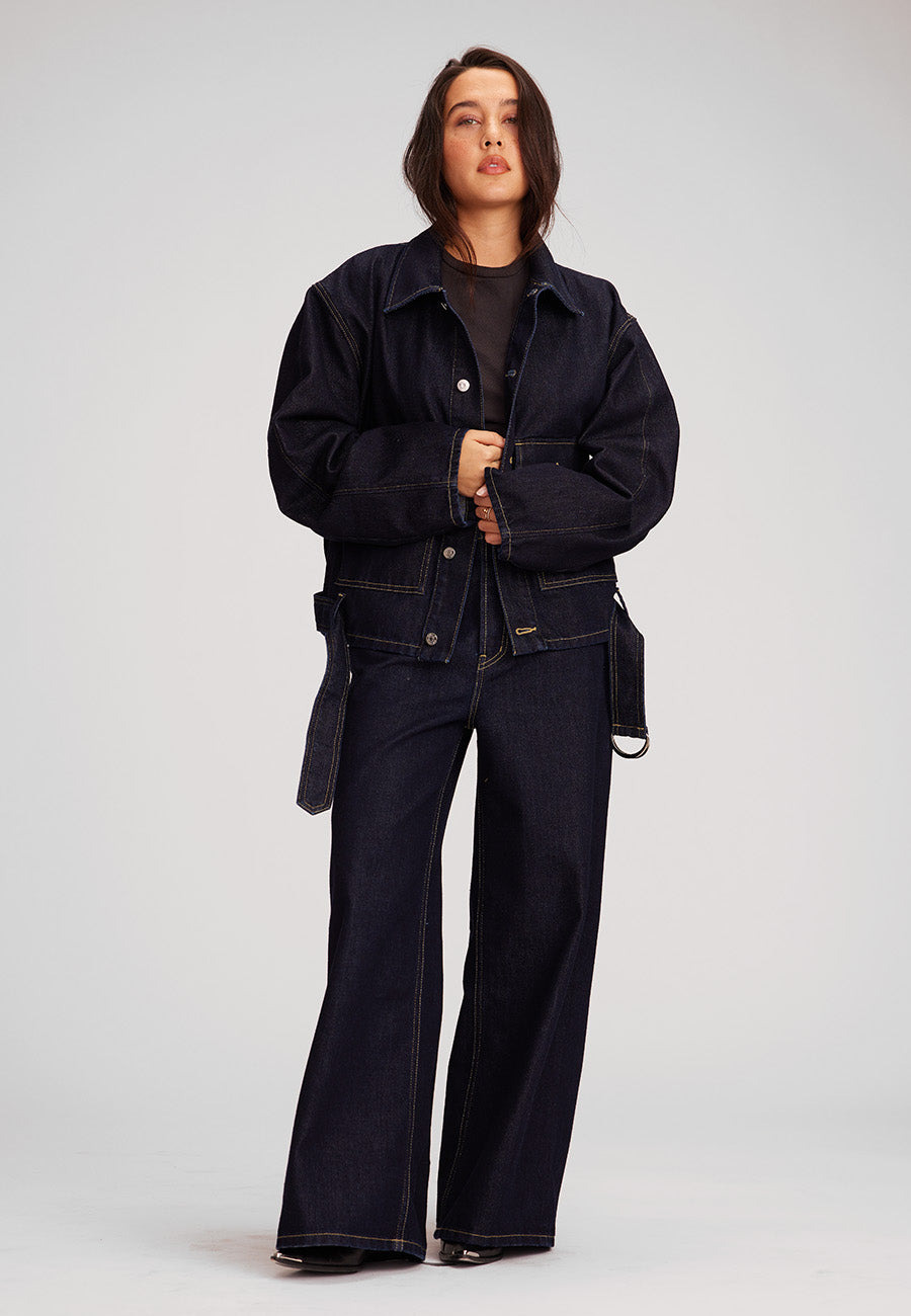Nelson Belted Trucker Jacket