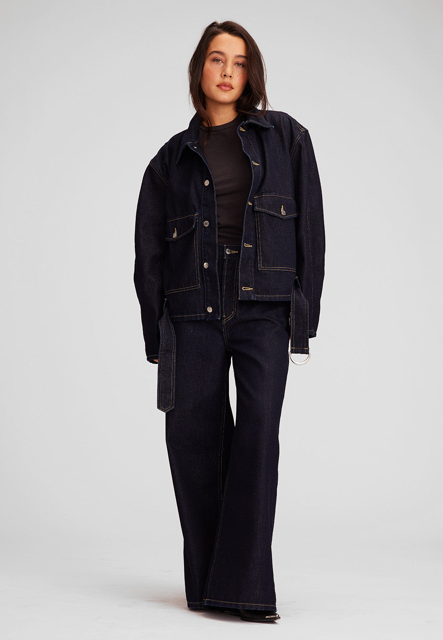 Nelson Belted Trucker Jacket