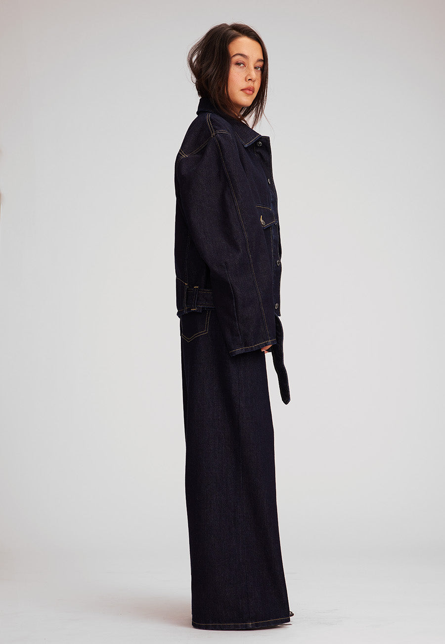 Nelson Belted Trucker Jacket