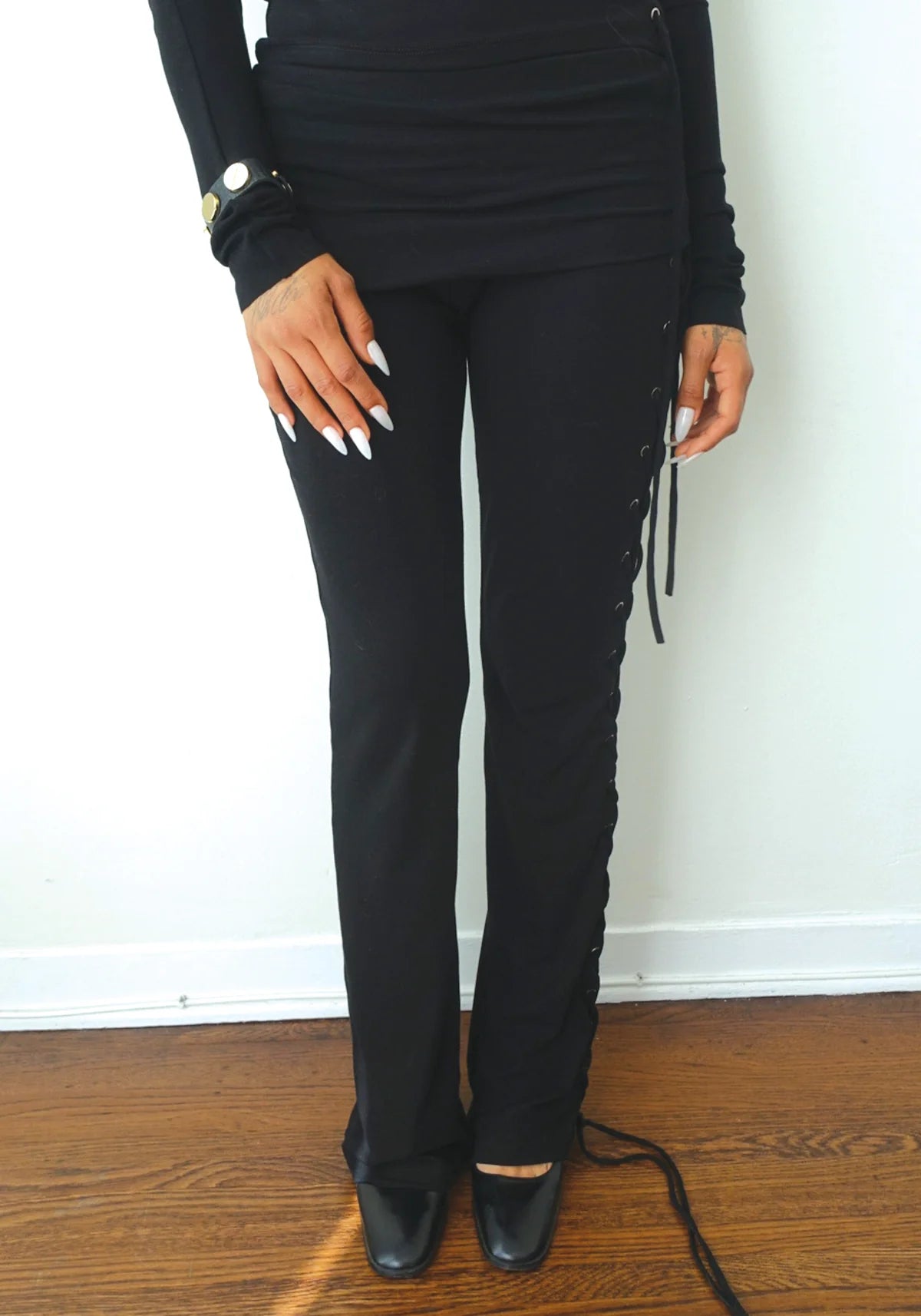 Thalia Lace Up Pants